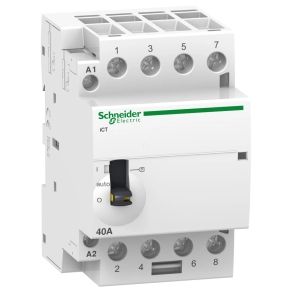   Schneider Electric Acti9 iCT40A - A9C21144 - kézi vezérlésű kontaktor, 50Hz, 4NO, 24VAC