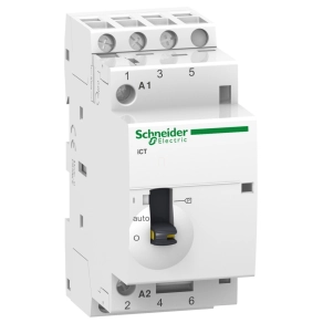   Schneider Electric Acti9 iCT25A - A9C21833 - kézi vezérlésű kontaktor, 50Hz, 3NO, 220 - 240VAC