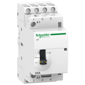  Schneider Electric Acti9 iCT25A - A9C21834 - kézi vezérlésű kontaktor, 50Hz, 4NO, 220 - 240VAC