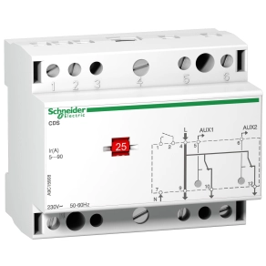 Schneider Electric Acti9 CDS - A9C15908 - terhelésfigyelő kontaktor, 2 csatornás, 240V egyfázisú