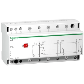 Schneider Electric Acti9 CDS - A9C15913 - terhelésfigyelő kontaktor, 1 csatorna/fázis, háromfázisú