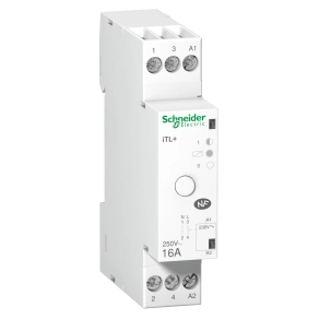 Schneider Electric Acti9 iTL+ A9C15032 iCT+ 16A standard kontraktor, 1P+N, Uc 230VAC