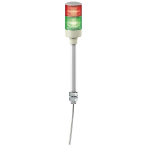 Schneider Electric Easy Harmony XVG - XVGB2T - komplett fényoszlop, 2 szintes, piros - zöld, 24 VAC/DC, furatba rögzíthető, tartócsöves,