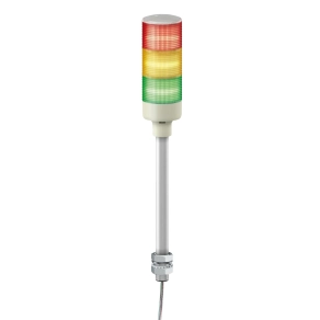 Schneider Electric Easy Harmony XVG - XVGB3ST - komplett fényoszlop, 3 szintes, piros - narancs - zöld, 24 VAC/DC, furatba rögzíthető, tartócsöves, hangj.,