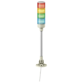 Schneider Electric Easy Harmony XVG - XVGB4M - komplett fényoszlop, 4 szintes, piros - nar. - zöld - kék, 24 VAC/DC, tartócsöves, csavaros, elhajtható,