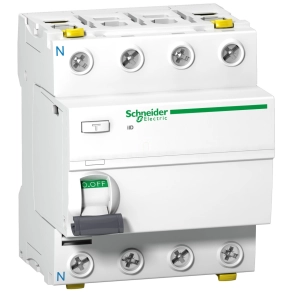   Schneider Electric Acti9 iID - A9Z22463 - áram - védőkapcsoló, A osztály, 4P, 63A, 100mA