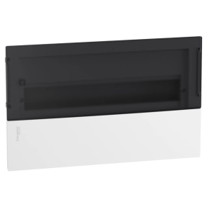  Schneider Electric Resi9 Mini Pragma - MIP22118S - Kiselosztó, füstszínű átlátszó ajtó, süllyesztett, 1x18 modul, PEN sín, komplett, fehér