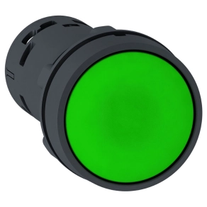 Schneider Electric Harmony XB7 - XB7NA35 - monolitikus Ø22 nyomógomb, visszatérő, 1NO+1NC, zöld
