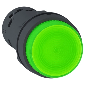   Schneider Electric Harmony XB7 - XB7NW33M1 - világító nyomógomb - LED - visszaálló - 1NO - zöld - 230v