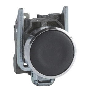   Schneider Electric Harmony XB4 - XB4BA22 - komplett fém nyomógomb, Ø22, visszatérő, 1NC, fekete