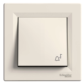   Schneider Electric Asfora - EPH0800123 - Egypólusú nyomó, csengőjel, rugós bekötés, bézs