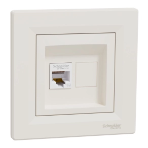 Schneider Electric Asfora - EPH4300123 - 1xRJ45 Cat5e UTP aljzat, bézs