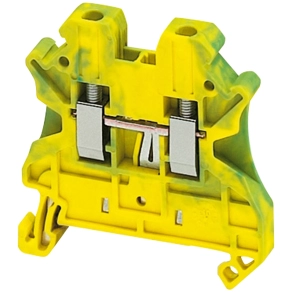 Schneider Electric Linergy TR terminals blocks - NSYTRV22PE - Csavaros egyszintes földelőkapocs 1x1 csatlakozás 5,2 mm 2,5 mm2 zöld - sárga
