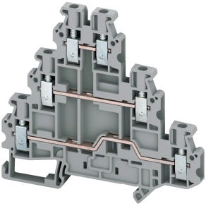 Schneider Electric Linergy TR terminals blocks - NSYTRV26T - Csavaros háromszintes átkötőkapocs 1x1 csatlakozás 5,2 mm 2,5 mm2 20A - es