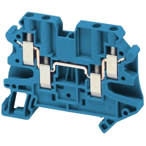 Schneider Electric Linergy TR terminals blocks - NSYTRV44BL - Csavaros egyszintes átkötőkapocs 2x2 csatlakozás 6,2 mm 4 mm2 32A - es kék