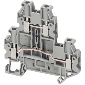 Schneider Electric Linergy TR terminals blocks - NSYTRV44D - Csavaros kétszintes átkötőkapocs 1x1 csatlakozás 6,2 mm 4 mm2 30A - es