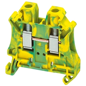 Schneider Electric Linergy TR terminals blocks - NSYTRV62PE - Csavaros egyszintes földelőkapocs 1x1 csatlakozás 8,2 mm 6 mm2 zöld - sárga