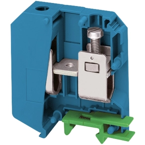 Schneider Electric Linergy TR terminals blocks - NSYTRV502BL - Csavaros egyszintes átkötőkapocs 1x1 csatlakozás 20 mm 50 mm2 150A - es kék