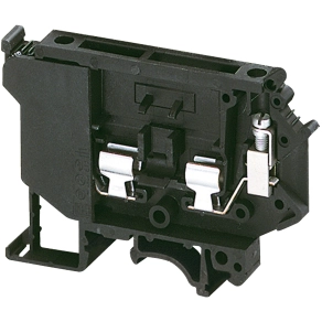 Schneider Electric Linergy TR terminals blocks - NSYTRV42SF5 - Csavaros biztosító kapocs G biztosító betéthez 1x1 csatlakozás 8,2 mm 4 mm2 6,3A - es fekete