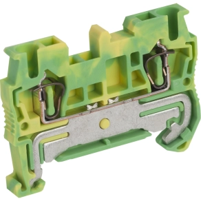 Schneider Electric Linergy TR terminals blocks - NSYTRR22PE - Rugós egyszintes földelőkapocs 1x1 csatlakozás 5,2 mm 2,5 mm2 zöld - sárga