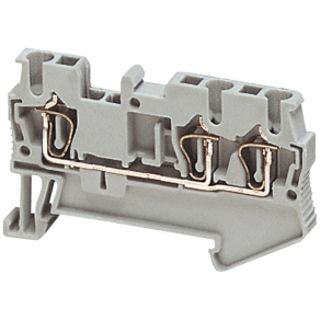 Schneider Electric Linergy TR terminals blocks - NSYTRR23 - Rugós egyszintes átkötőkapocs 1x2 csatlakozás 5,2 mm 2,5 mm2 24A - es