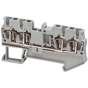 Schneider Electric Linergy TR terminals blocks - NSYTRR24 - Rugós egyszintes átkötőkapocs 2x2 csatlakozás 5,2 mm 2,5 mm2 24A - es