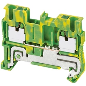 Schneider Electric Linergy TR terminals blocks - NSYTRP22PE - Direkt rugós egyszintes földelőkapocs 1x1 csatlakozás 5,2 mm 2,5 mm2 zöld - sárga