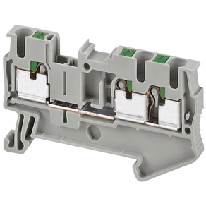 Schneider Electric Linergy TR terminals blocks - NSYTRP23 - Direkt rugós egyszintes átkötőkapocs 1x2 csatlakozás 5,2 mm 2,5 mm2 24A-es