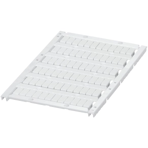 Schneider Electric Linergy TR terminals blocks - NSYTRABPV5 - Jelölő kártya 6 csík, 5 mm nem nyomtatott, 72 karakter, fehér