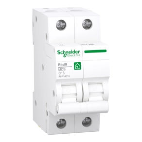   Schneider Electric Resi9 - R9F14216 - kismegszakító, 2P, C, 16A