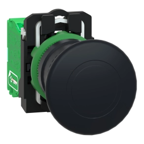   Schneider Electric Harmony XB5R - ZB5RTC2 - vezeték nélküli komplett műanyag nyomógomb, Ø22, vevő nélkül, Ø40 gombafejű, fekete