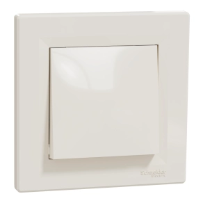 Schneider Electric Asfora - EPH0700123 - Egypólusú nyomó, rugós bekötés, bézs (101N)