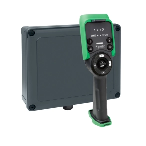 Schneider Electric Harmony eXLhoist - XARS8L12W - vezetéknélküli daruvezérlő tömszelencés vevővel 24 - 240VAC/DC, 14O, 6+2 nyomógomb+LED