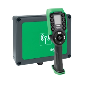 Schneider Electric Harmony eXLhoist - XARS12D18W - vezetéknélküli daruvezérlő tömszelencés vevővel 24 - 240VAC/DC, 18I+20O, 6+6 nyomógomb+kijelző
