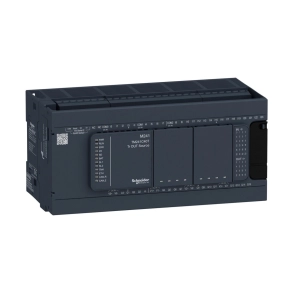   Schneider Electric Modicon M241 - TM241C40T - gépvezérlő PLC, 40 I/O, tranzisztor (source) kimenet, RS232/RS485, RS485, 24 VDC