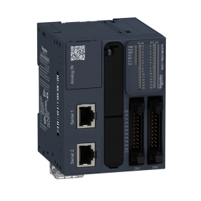   Schneider Electric Modicon M221 - TM221M32TK - gépvezérlő PLC, 32 I/O HE10, tranzisztor (source) kimenet, RS232/RS485, RS485, 24 VDC, könyv formátum