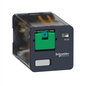   Schneider Electric Harmony Electromechanical Relays - RUMC31MD - RUM univerzális relé, hengeres, 3CO, 10A, 220VDC, tesztgomb