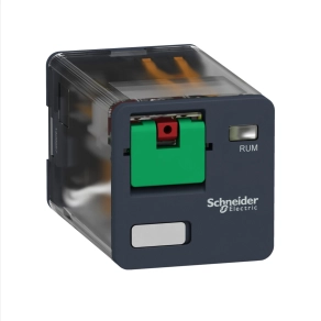   Schneider Electric Harmony Electromechanical Relays - RUMC31P7 - RUM univerzális relé, hengeres, 3CO, 10A,230VAC, tesztgomb