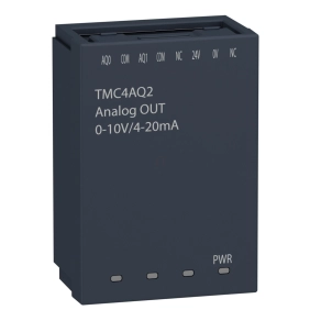   Schneider Electric Modicon M241 - TMC4AQ2 - TMC jelkártya, 2 analóg kimenet (0-10V / 0-20mA / 4-20mA), 12 bit, PLC-hez