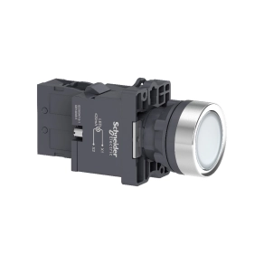 Schneider Electric Easy Harmony XA2 - XA2EW31M1 - Ø22 Világító nyomógomb, fehér, 220…230V AC, 1NO