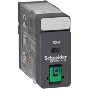   Schneider Electric Harmony Electromechanical Relays - RXG11BD - RXG Interfész relé, 1CO, 10A, 24VDC, tesztgomb