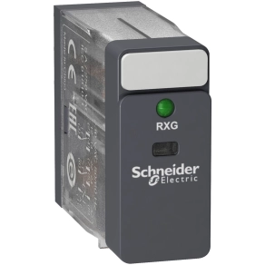   Schneider Electric Harmony Electromechanical Relays - RXG23P7 - RXG Interfész relé, 2CO, 5A, 230VAC, LED