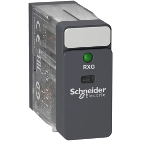   Schneider Electric Harmony Electromechanical Relays - RXG23BD - RXG Interfész relé, 2CO, 5A, 24VDC, LED