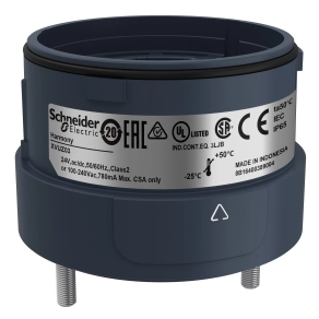Schneider Electric Harmony XVU - XVUZ03 - Ø60 fényoszlop rögzítő egység közvetlen rögzítéshez, 2 pontos, fekete