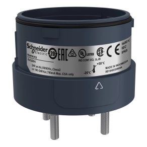 Schneider Electric Harmony XVU - XVUZ04 - Ø60 fényoszlop rögzítő egység közvetlen rögzítéshez, 4 pontos, fekete