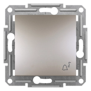 Schneider Electric Asfora - EPH0800169 - Egypólusú nyomó, csengőjel, rugós bekötés, bronz