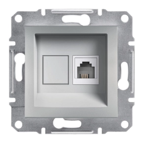   Schneider Electric Asfora - EPH4100161 - 1xRJ11 telefon aljzat, alumínium