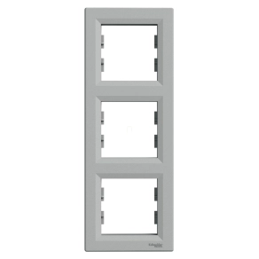   Schneider Electric Asfora - EPH5810361 - Hármas keret, függőleges, alumínium