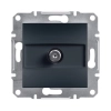 Schneider Electric Asfora - EPH3700171 - SAT aljzat, végzáró, 1 dB, antracit