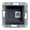 Schneider Electric Asfora - EPH4100171 - 1xRJ11 telefon aljzat, antracit